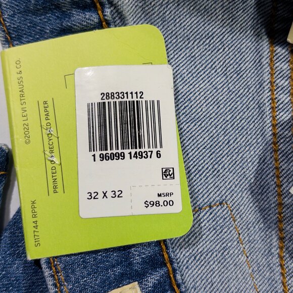 *NWT* Levi's 512 Men's Jeans 32x32 Blue Slim Taper Fit Denim - Picture 10 of 12